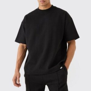 men oversized crew neck t shirt